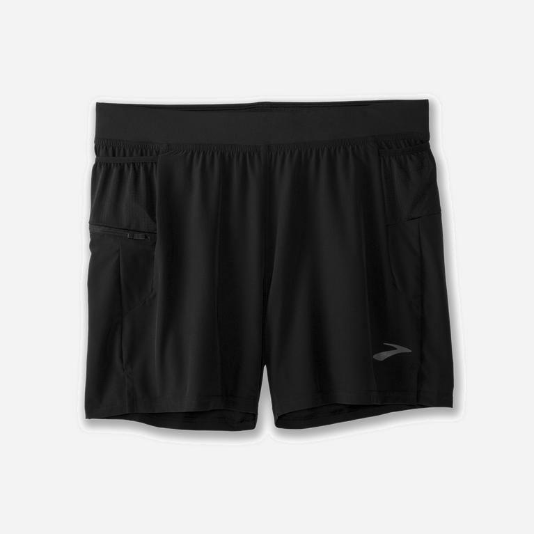 Brooks Sherpa 5 2-In-1 Mens Running Shorts Ireland Black (UTYB-23510)